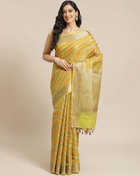 floral woven banarasi saree