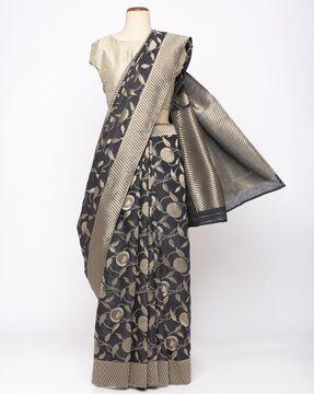 floral woven liva saree