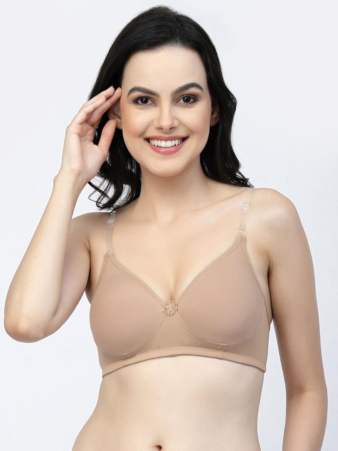 floret full coverage lightly padded seamless all day comfort t-shirt bra