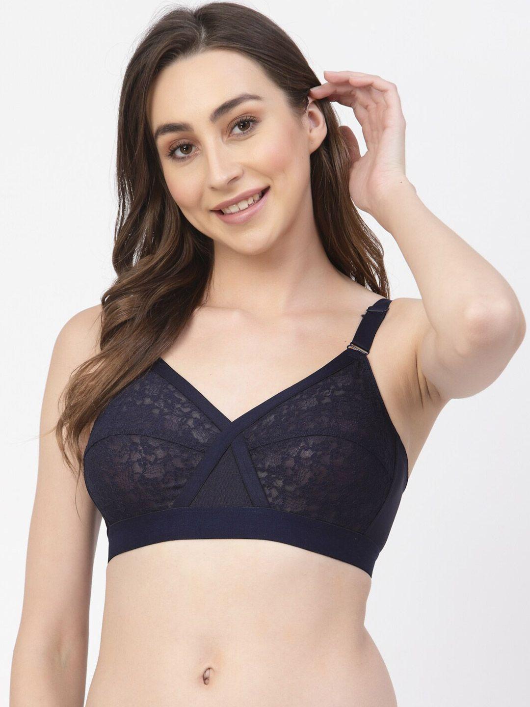 floret full coverage non padded all day comfort floral lace t-shirt bra