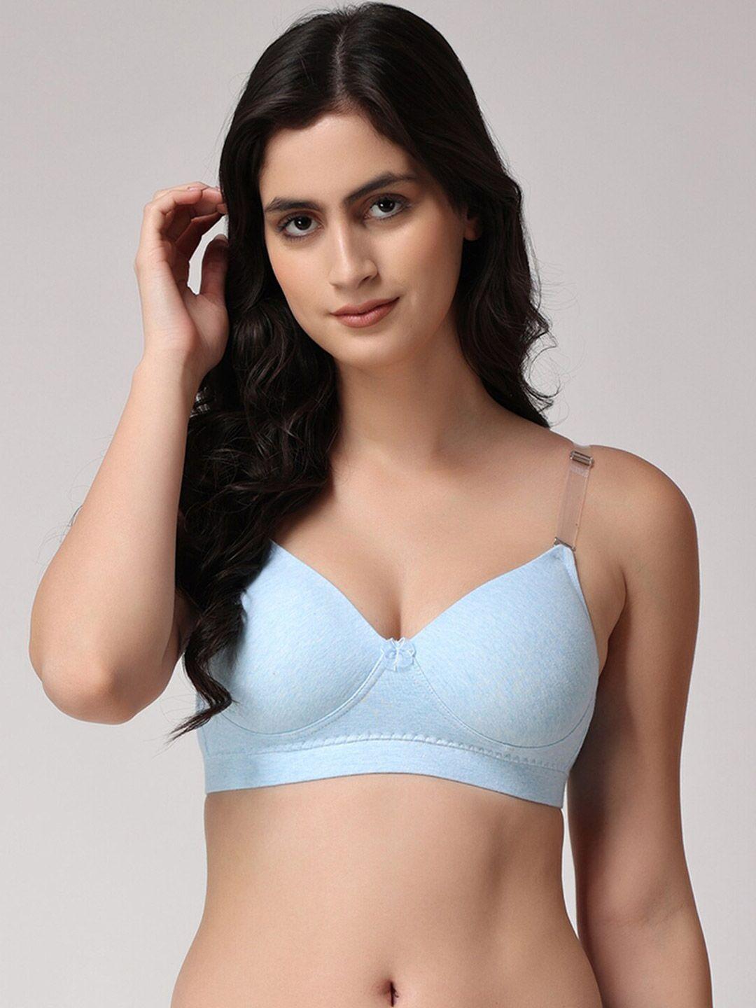 floret lightly padded all day comfort transparent straps seamless t-shirt bra