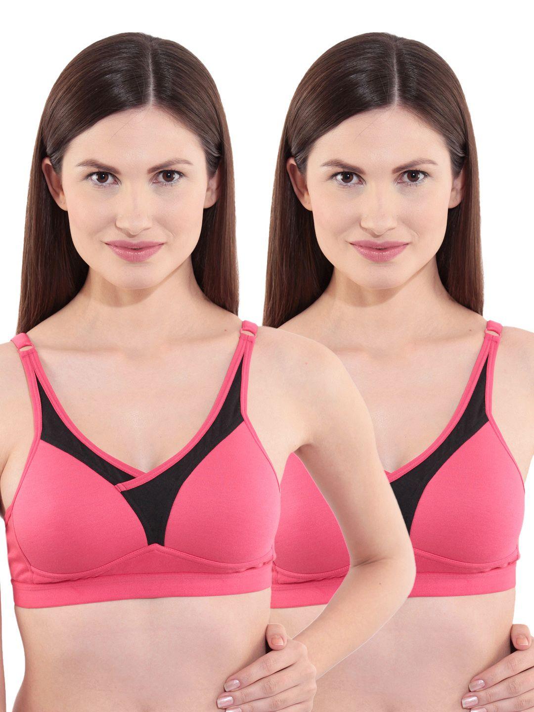 floret pack of 2 full-coverage sports bras t 3001