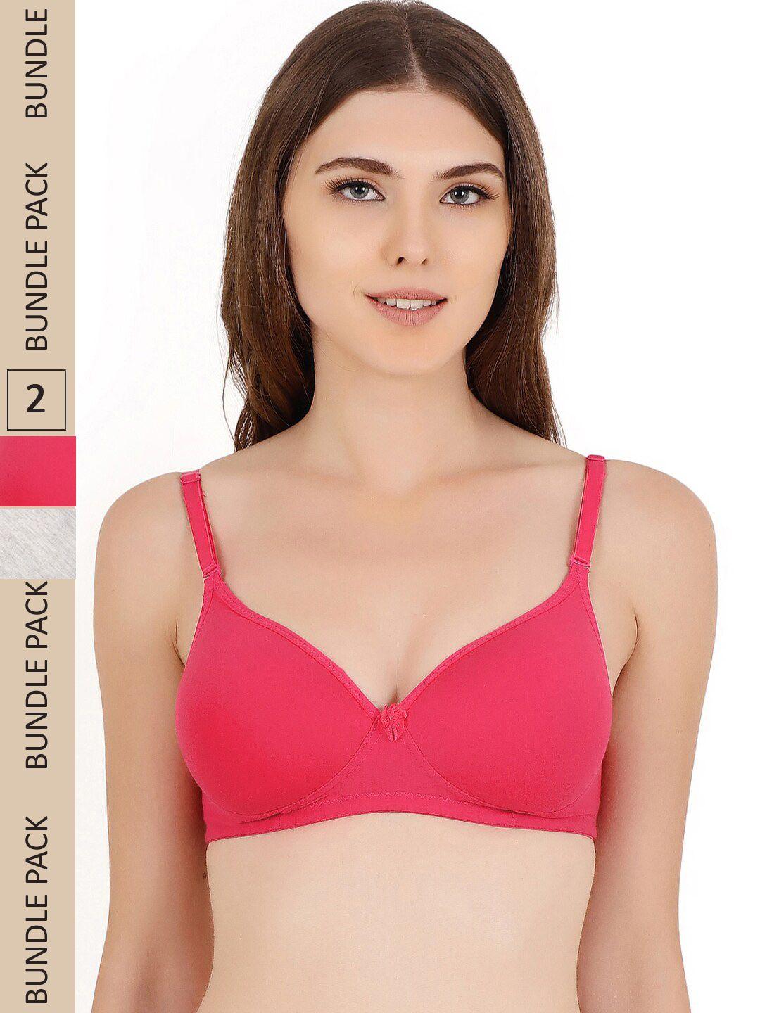 floret pack of 2 heavily padded bra