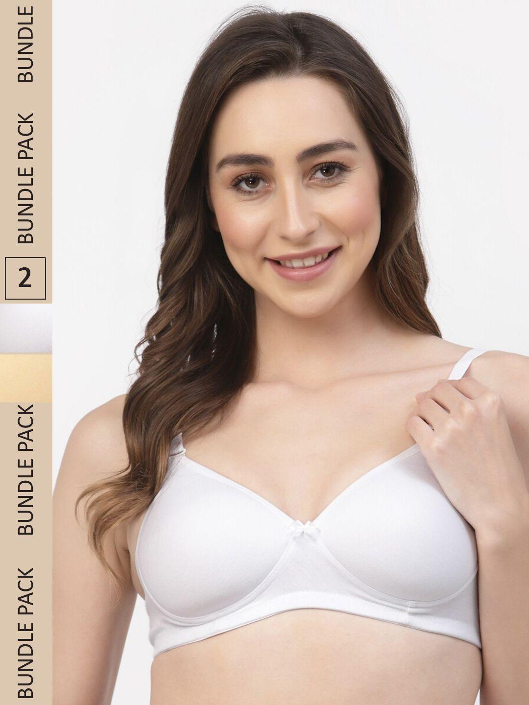 floret pack of 2 lightly padded seamless bras