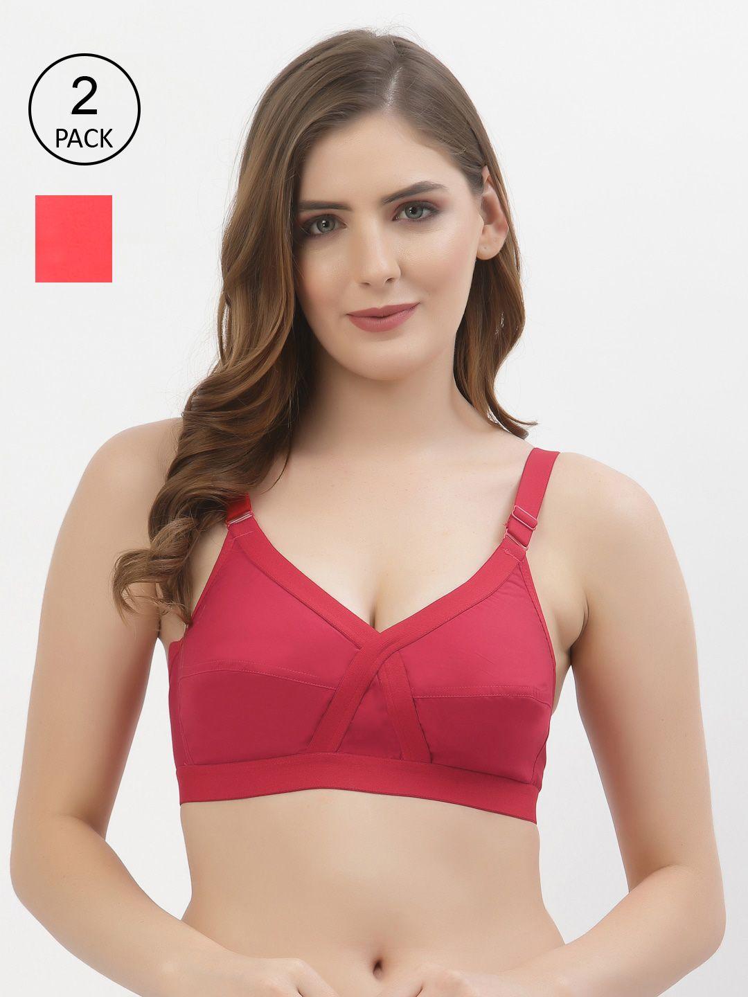 floret pack of 2 non-padded non-wired everyday bras