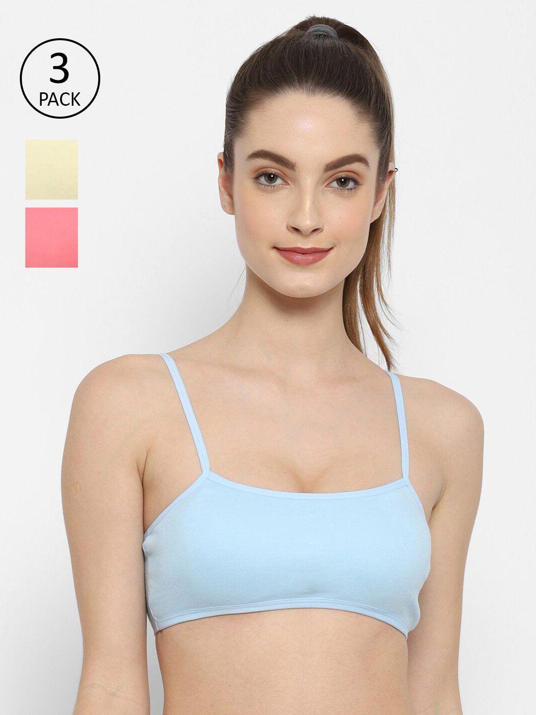 floret pack of 3 bralette