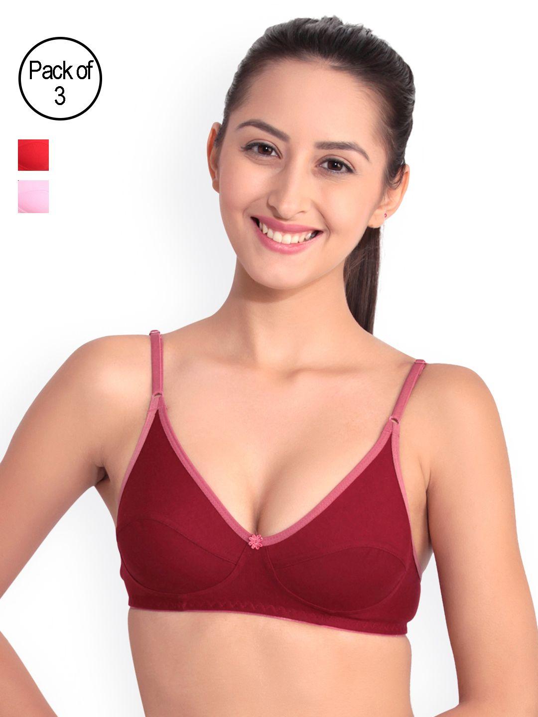 floret pack of 3 full-coverage bras