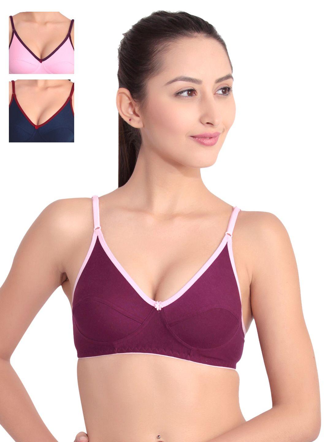 floret pack of 3 full-coverage t-shirt bras