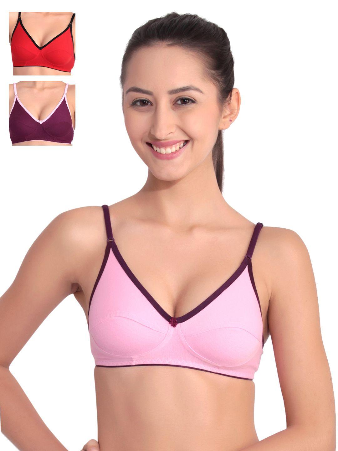 floret pack of 3 full-coverage t-shirt bras