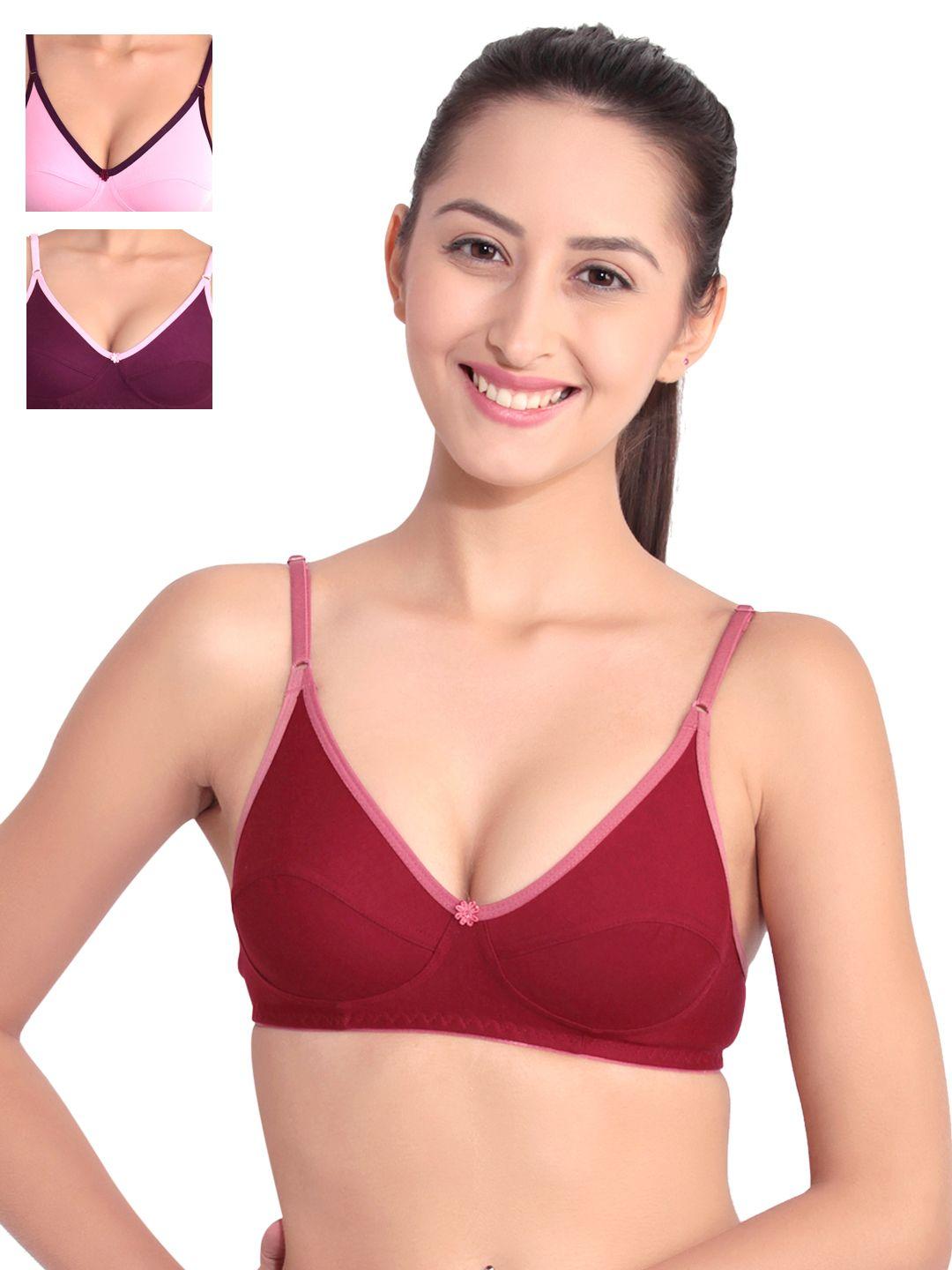 floret pack of 3 full-coverage t-shirt bras