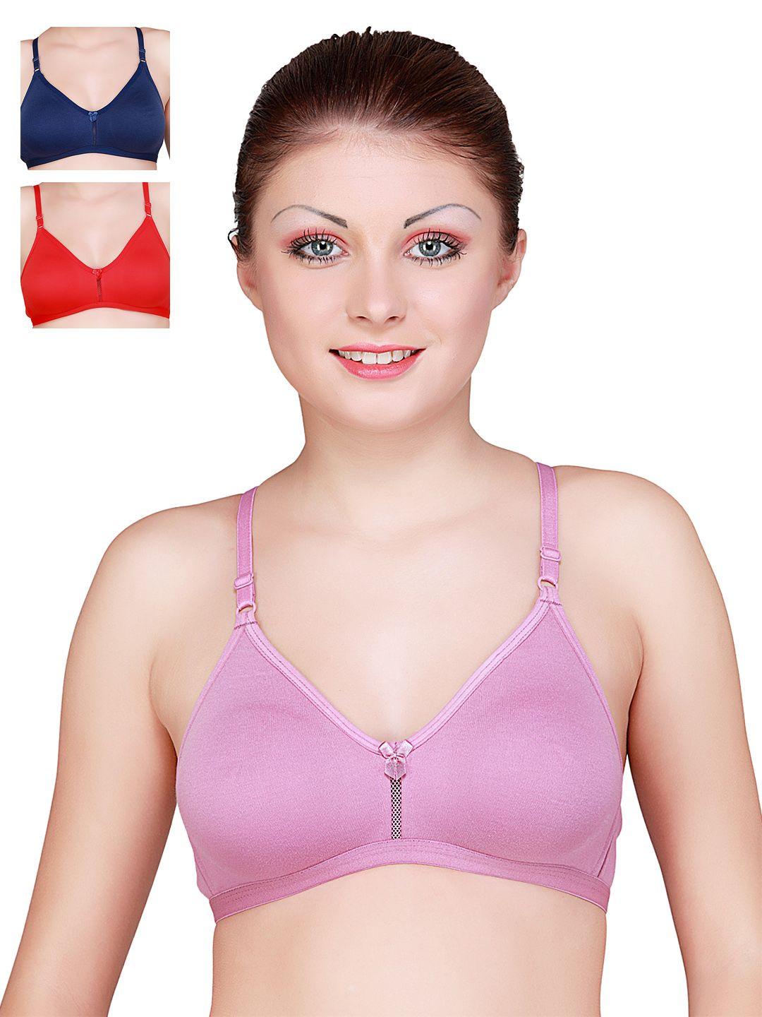 floret pack of 3 full-coverage t-shirt bras