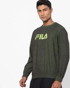 floro logo print crew-neck sweatshirt