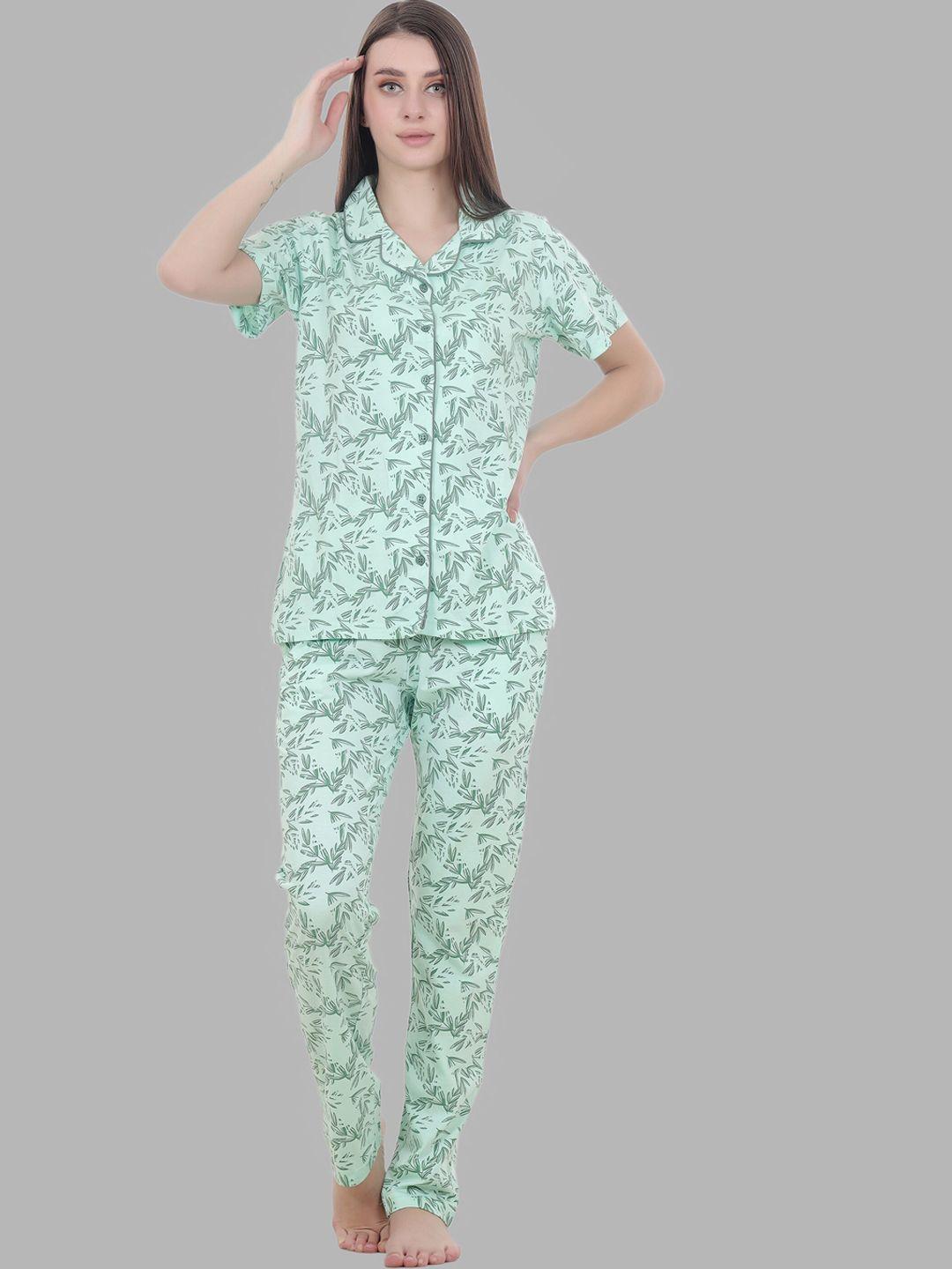 flosberry floral print night suit
