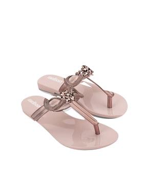 flower accent slides flip-flops