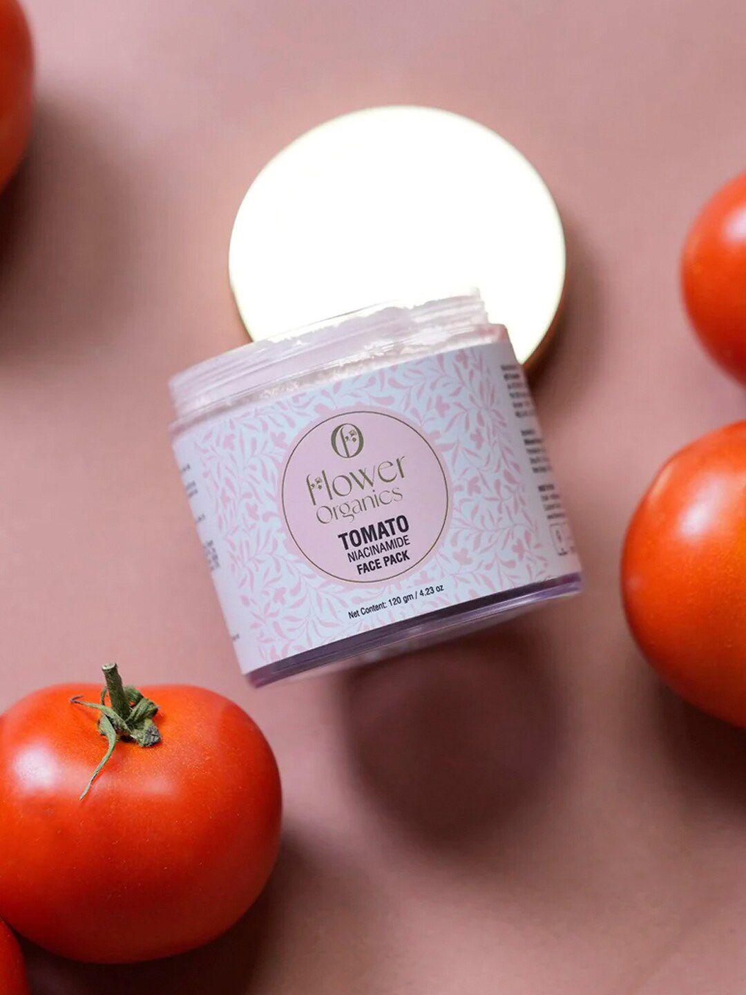 flower organics tomato & niacinamide face pack - 120g