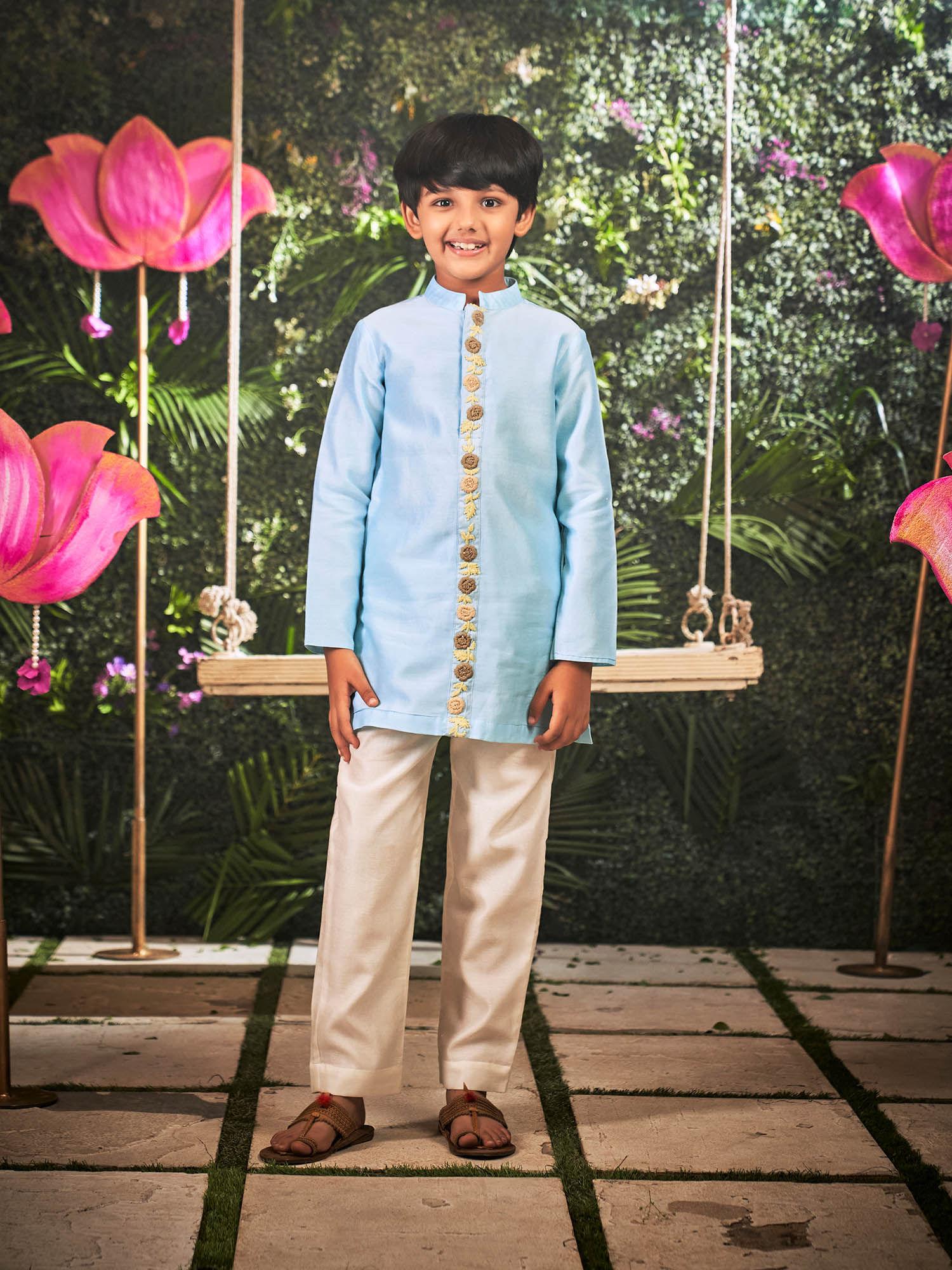 flower play kurta pyjama (set of 2)