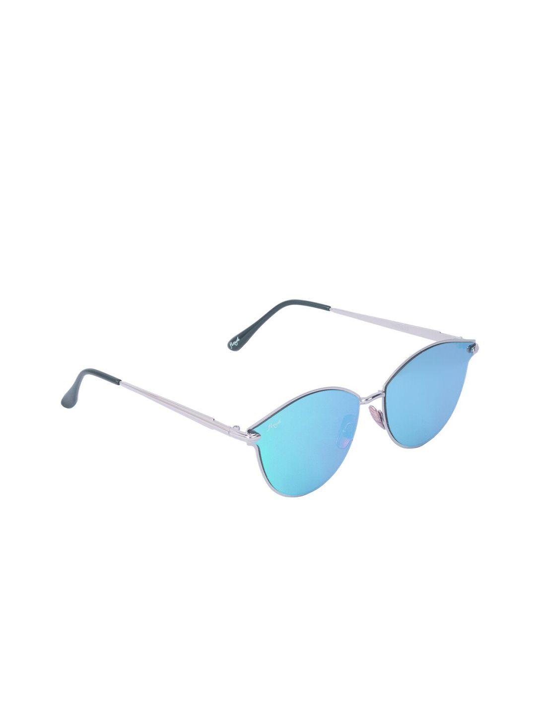 floyd adult blue lens & steel-toned uv protected butterfly sunglasses z5935_sil_lice
