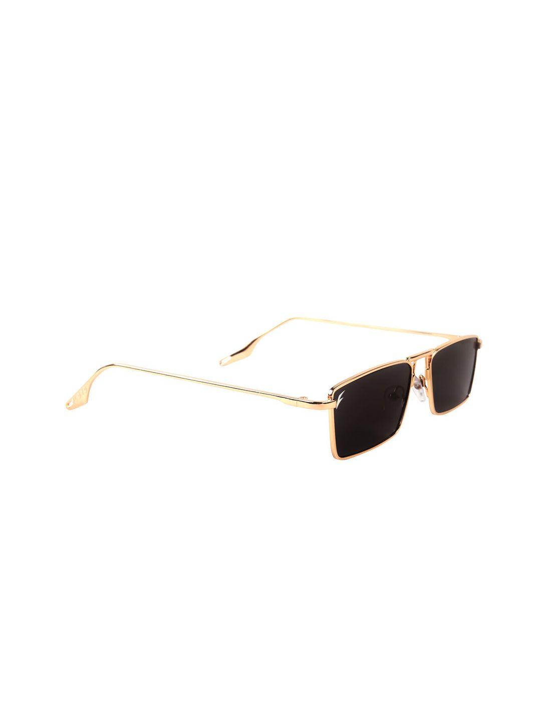 floyd square sunglasses with uv protected lens 6216_gld_blk