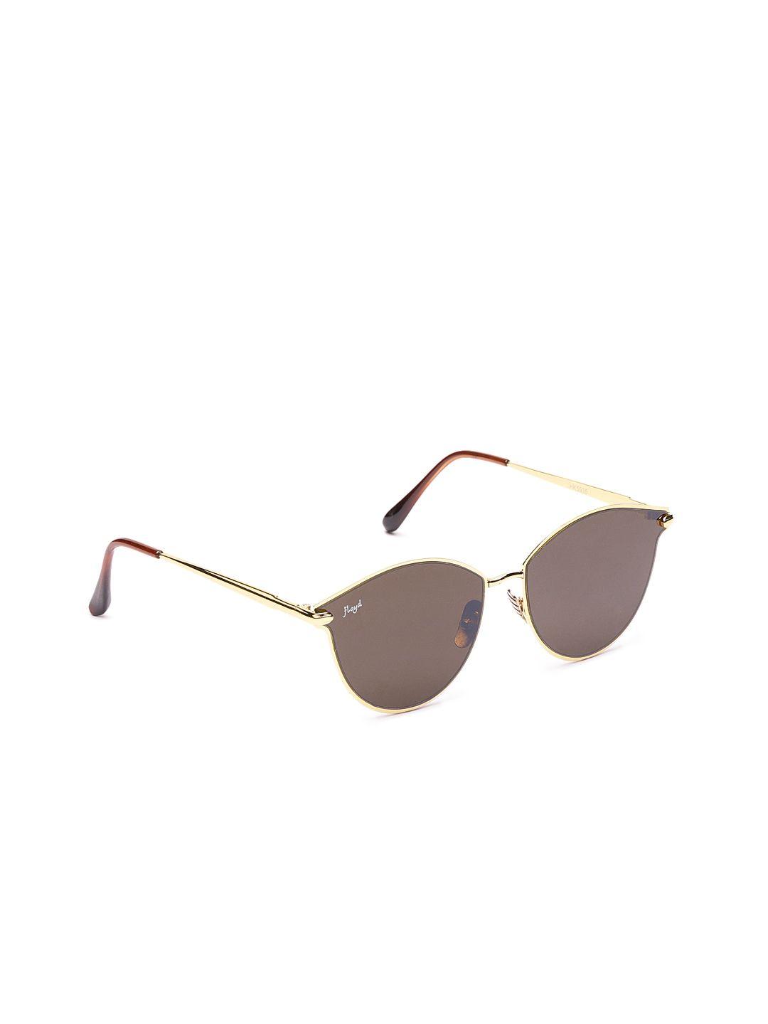 floyd unisex oval sunglasses 5935_gold_brn_grd