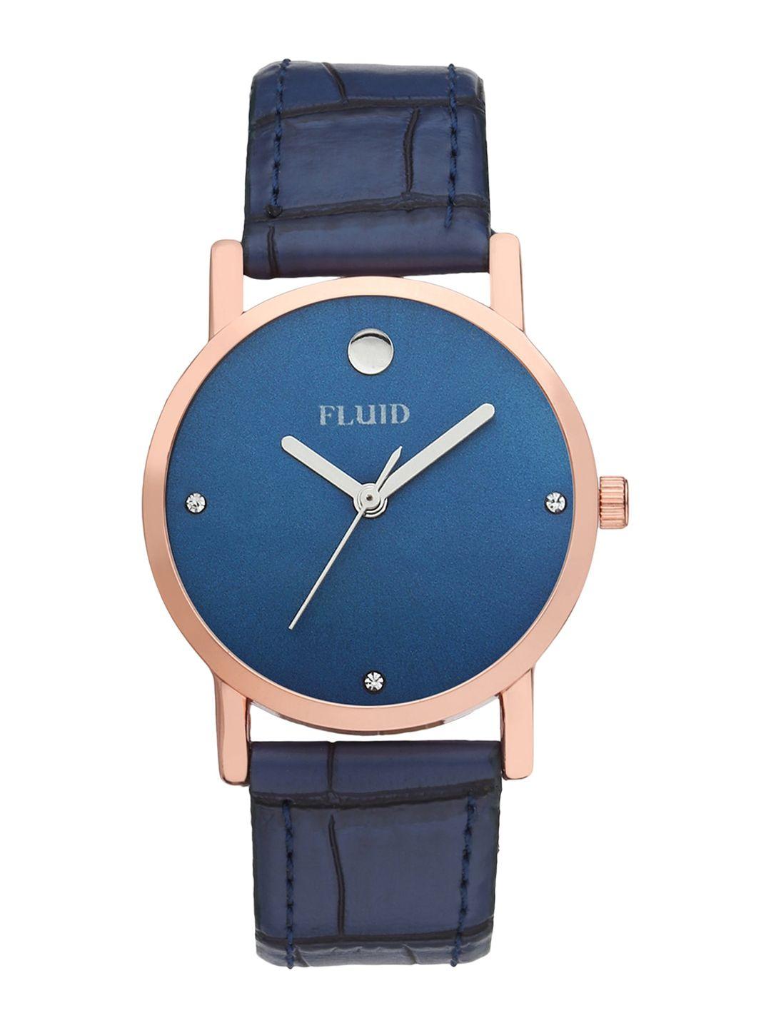 fluid women blue analogue watch fl-786l-bl01