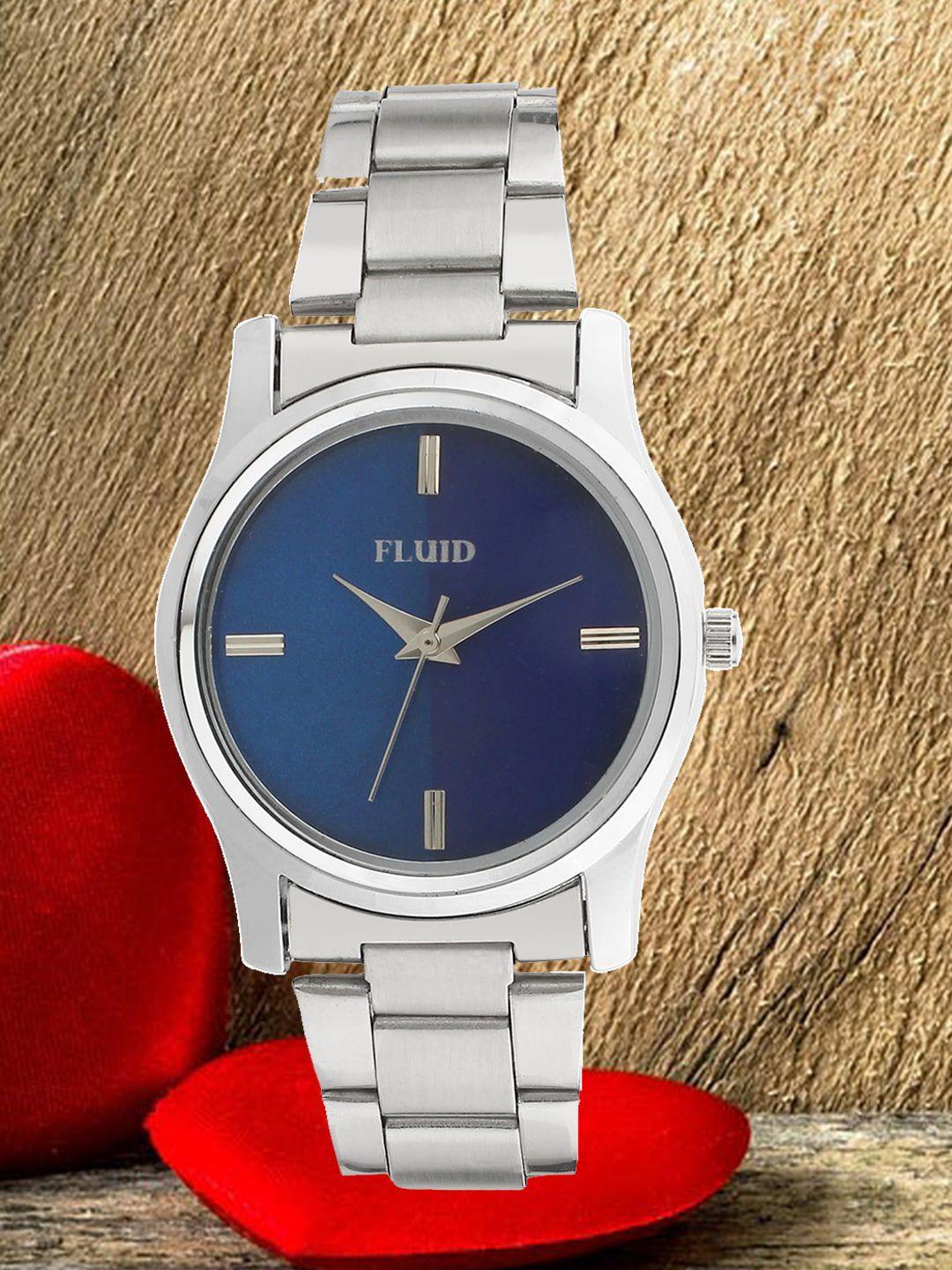 fluid women bracelet style straps analogue watch flwatch24-766l-bl01