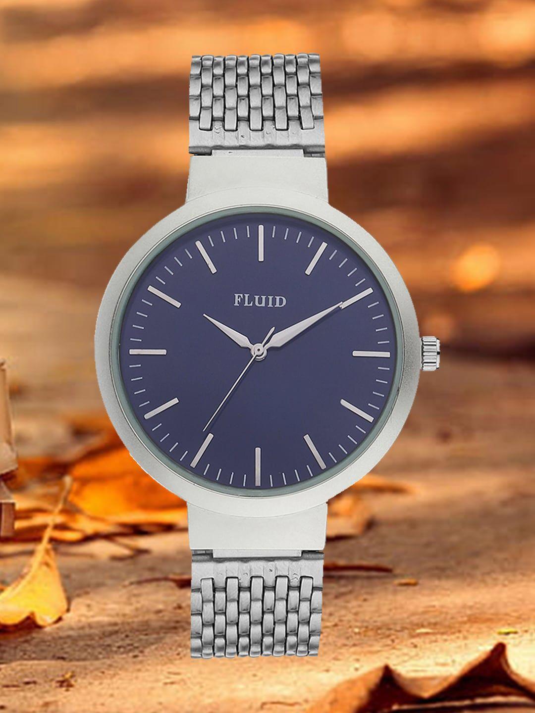 fluid women dial & bracelet style straps analogue watch flwatch24-810l-bl01