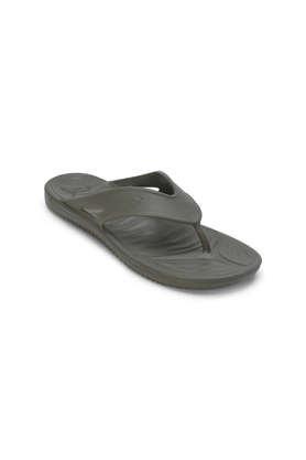 flux lite synthetic slip-on men's slippers - green