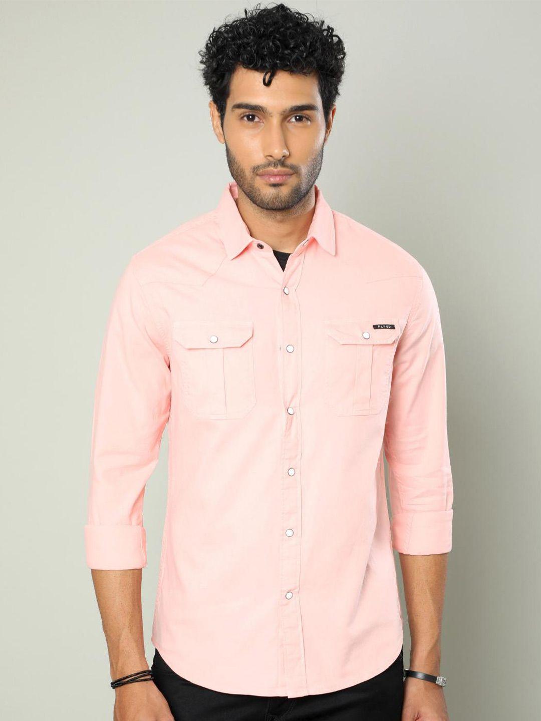 fly 69 premium slim fit pure cotton casual shirt