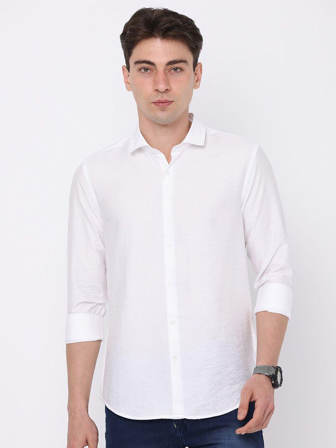 fly 69 spread collar premium slim fit casual pure cotton shirt