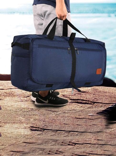 fly fashion blue solid large duffle bag