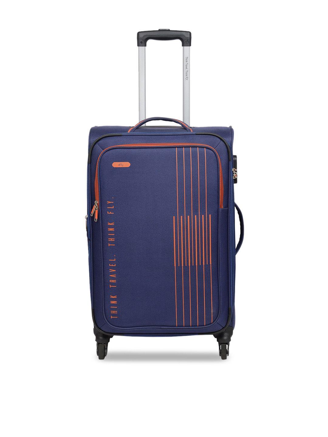 fly printed trolley suitcase
