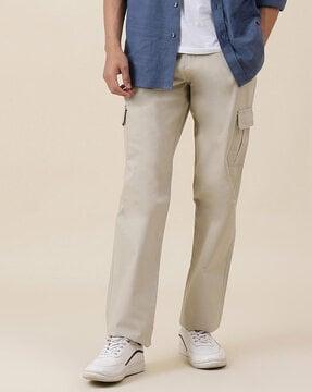 fly with button closure cargo pants