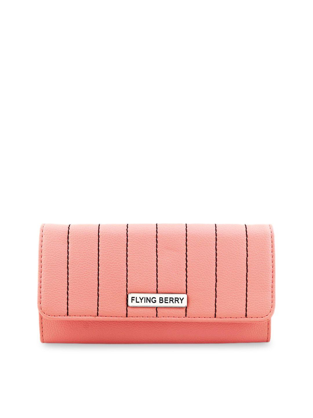 flying berry pink solid clutch