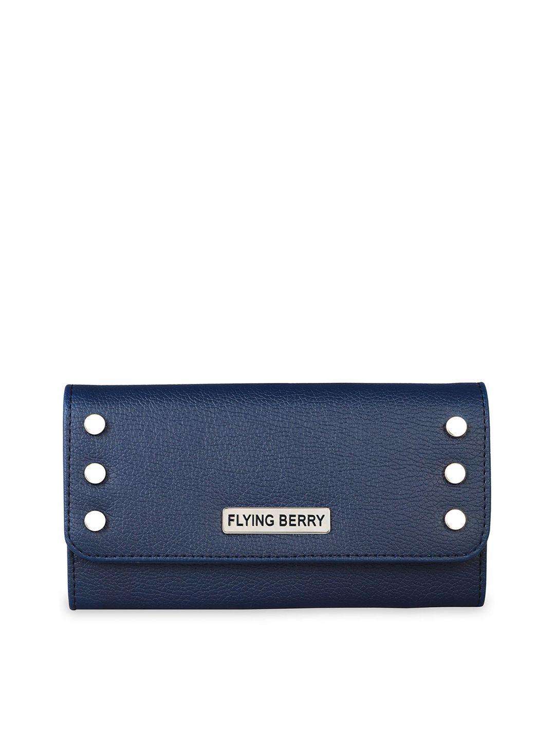 flying berry womens blue clutch