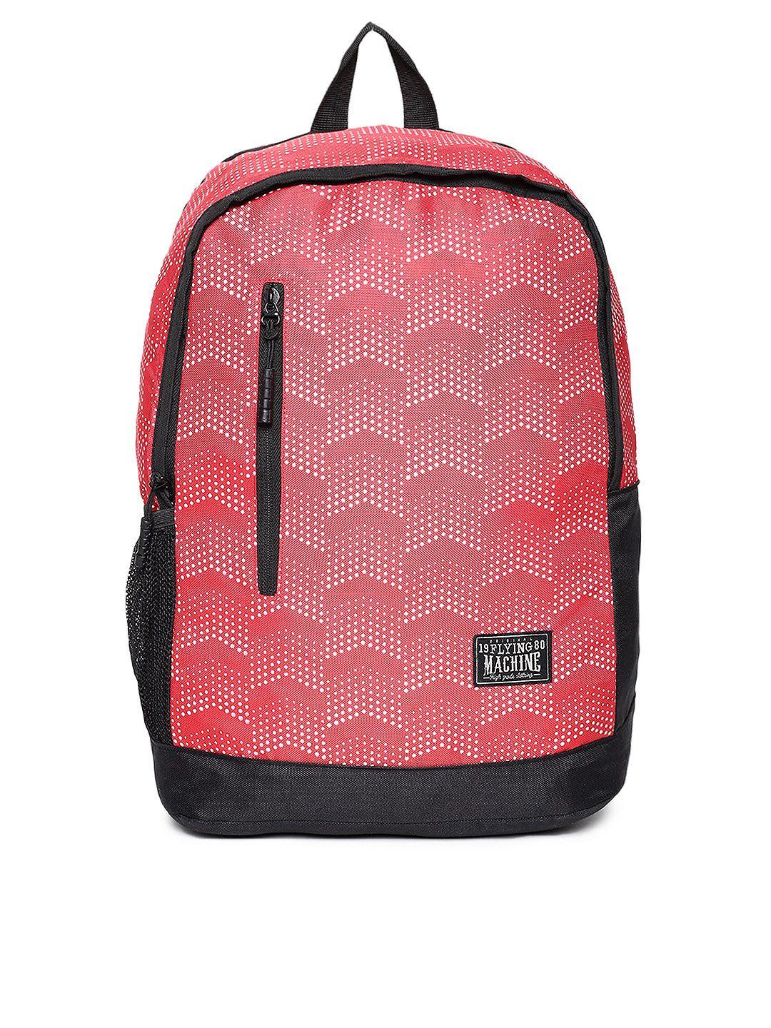 flying machine men red graphic backpack