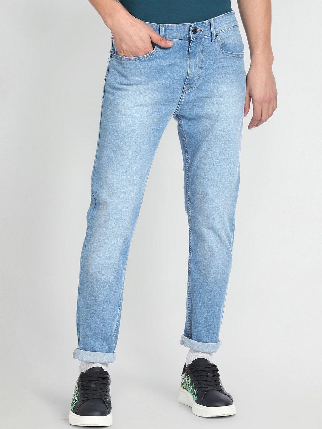 flying machine men tapered fit heavy fade stretchable jeans