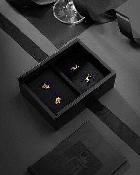 flying bird cufflinks & collar tips