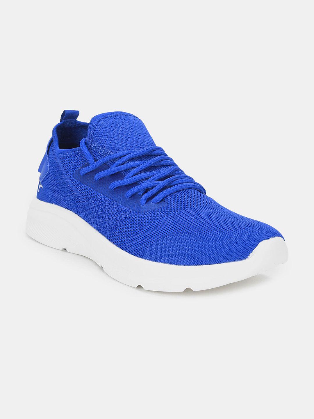 flying machine men blue woven design sneakers