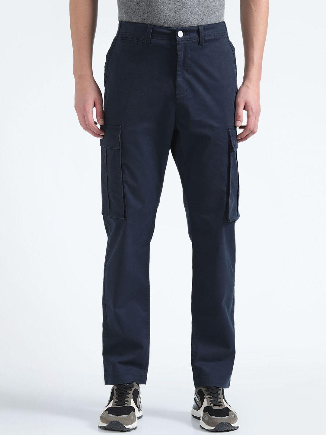 flying machine men mid-rise cargos trousers