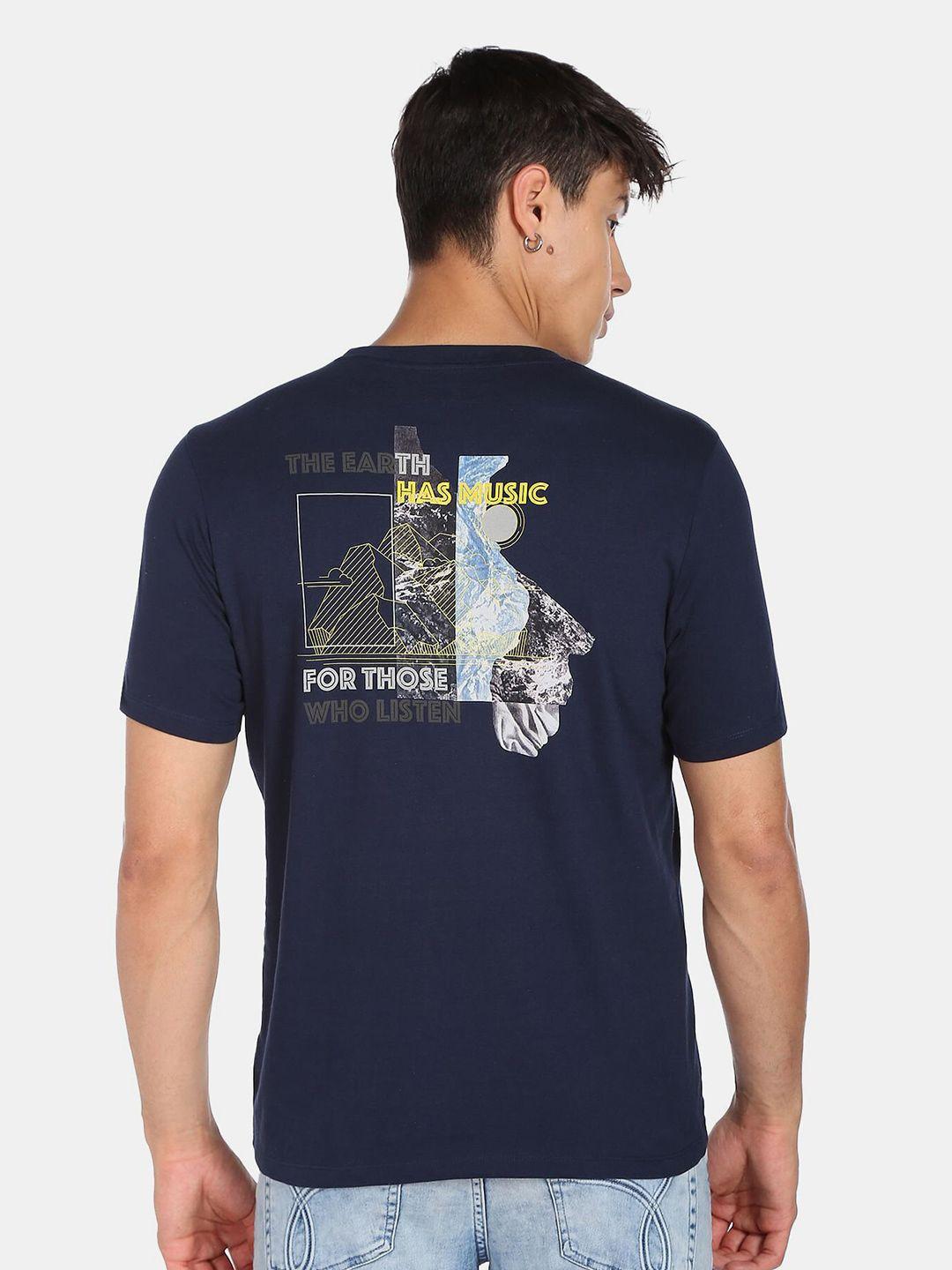 flying machine men printed t-shirt