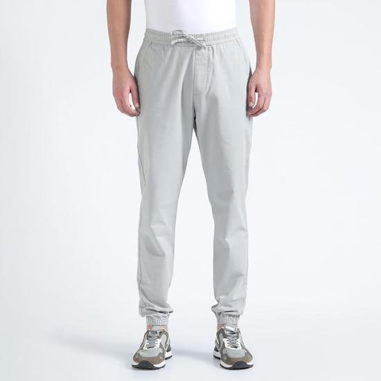 flying machine men solid joggers