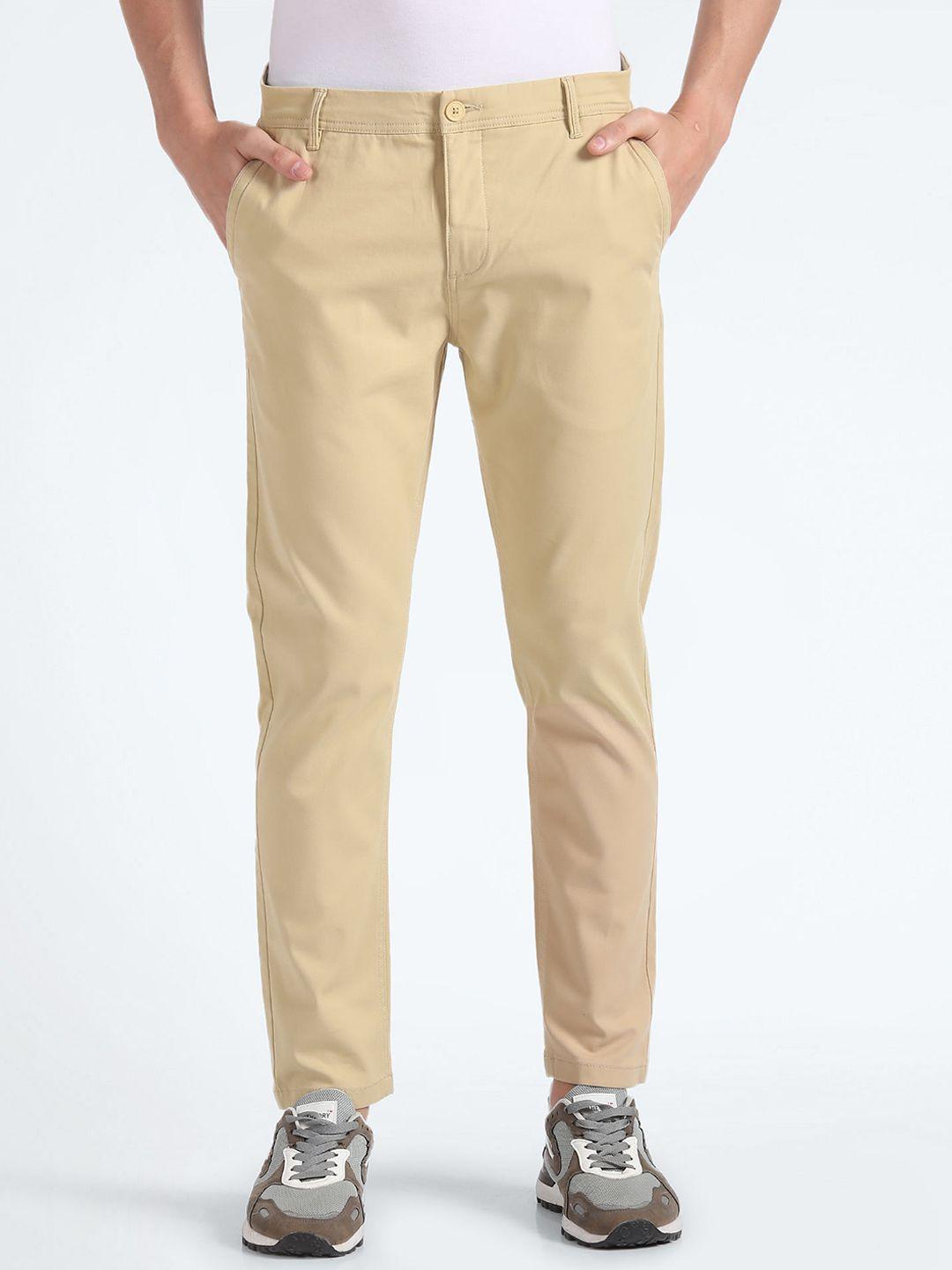 flying machine men tapered fit chinos trousers