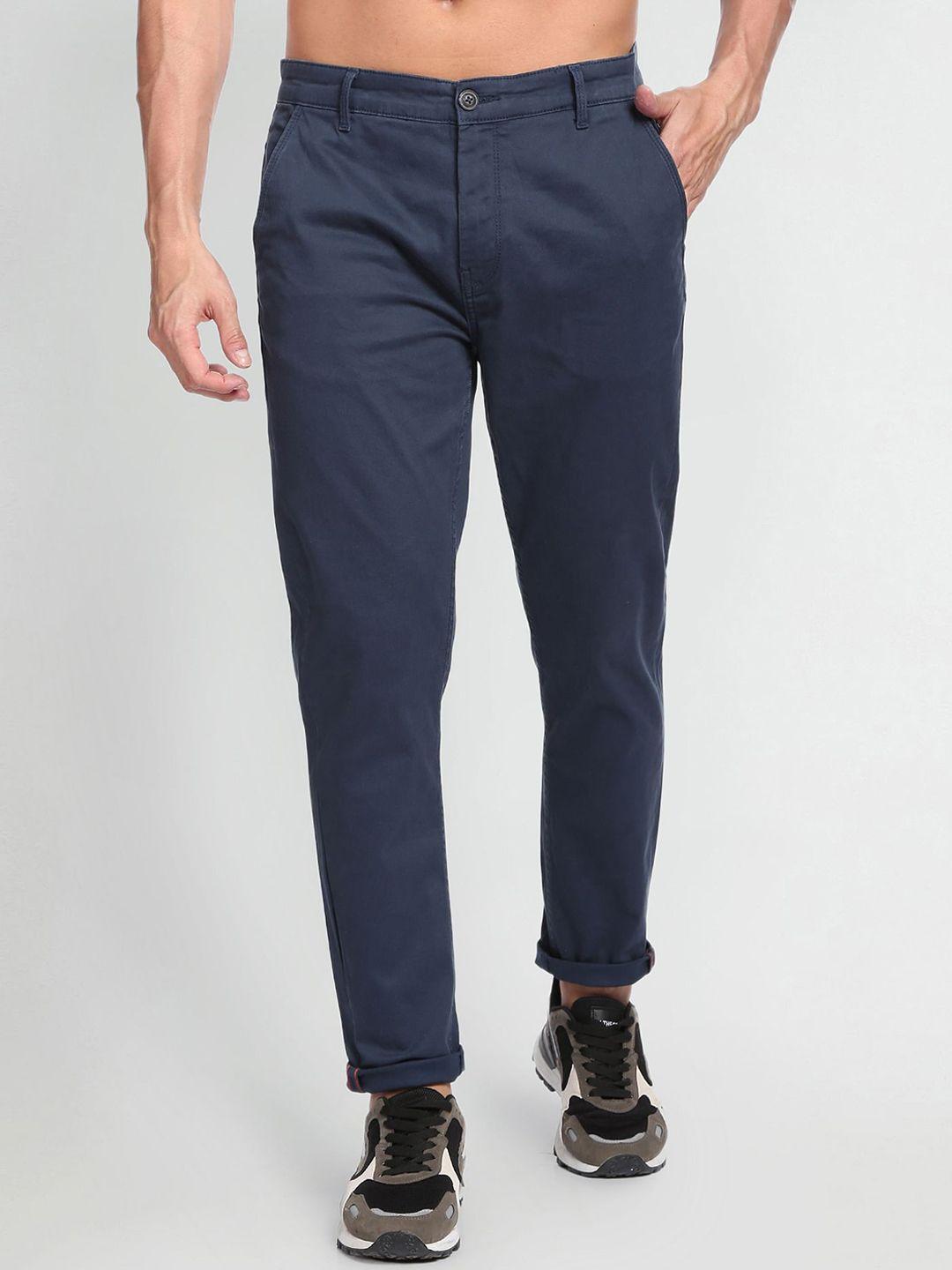 flying machine men tapered fit mid-rise chinos