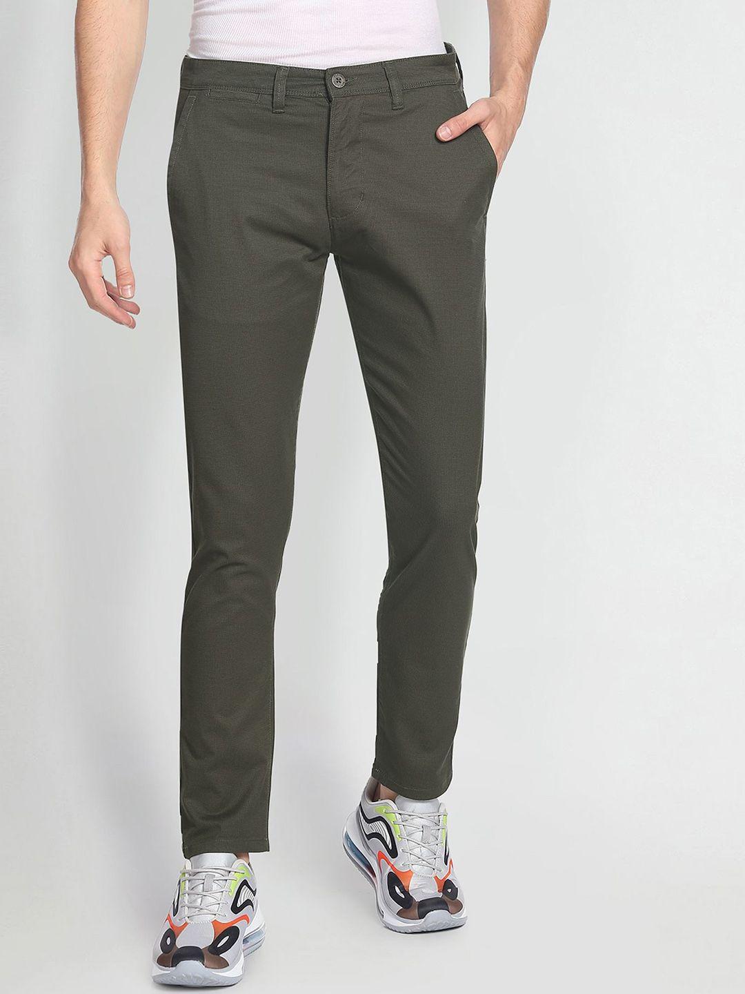 flying machine mid rise slim tapered trousers