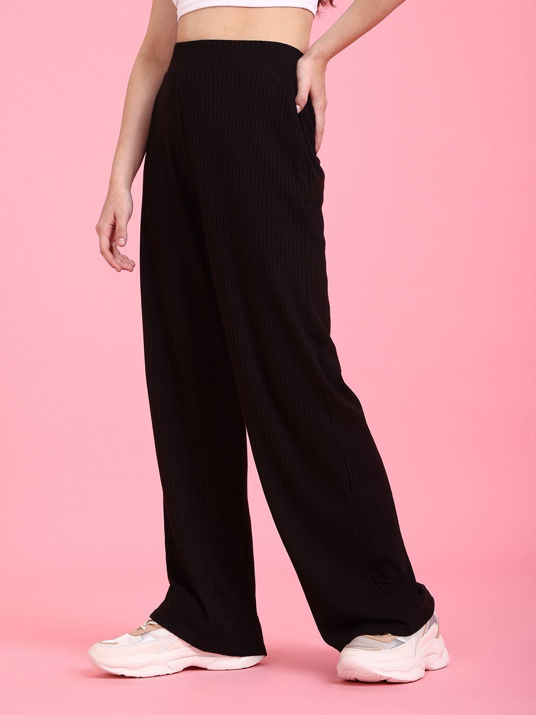 flying machine women ribbed track pants