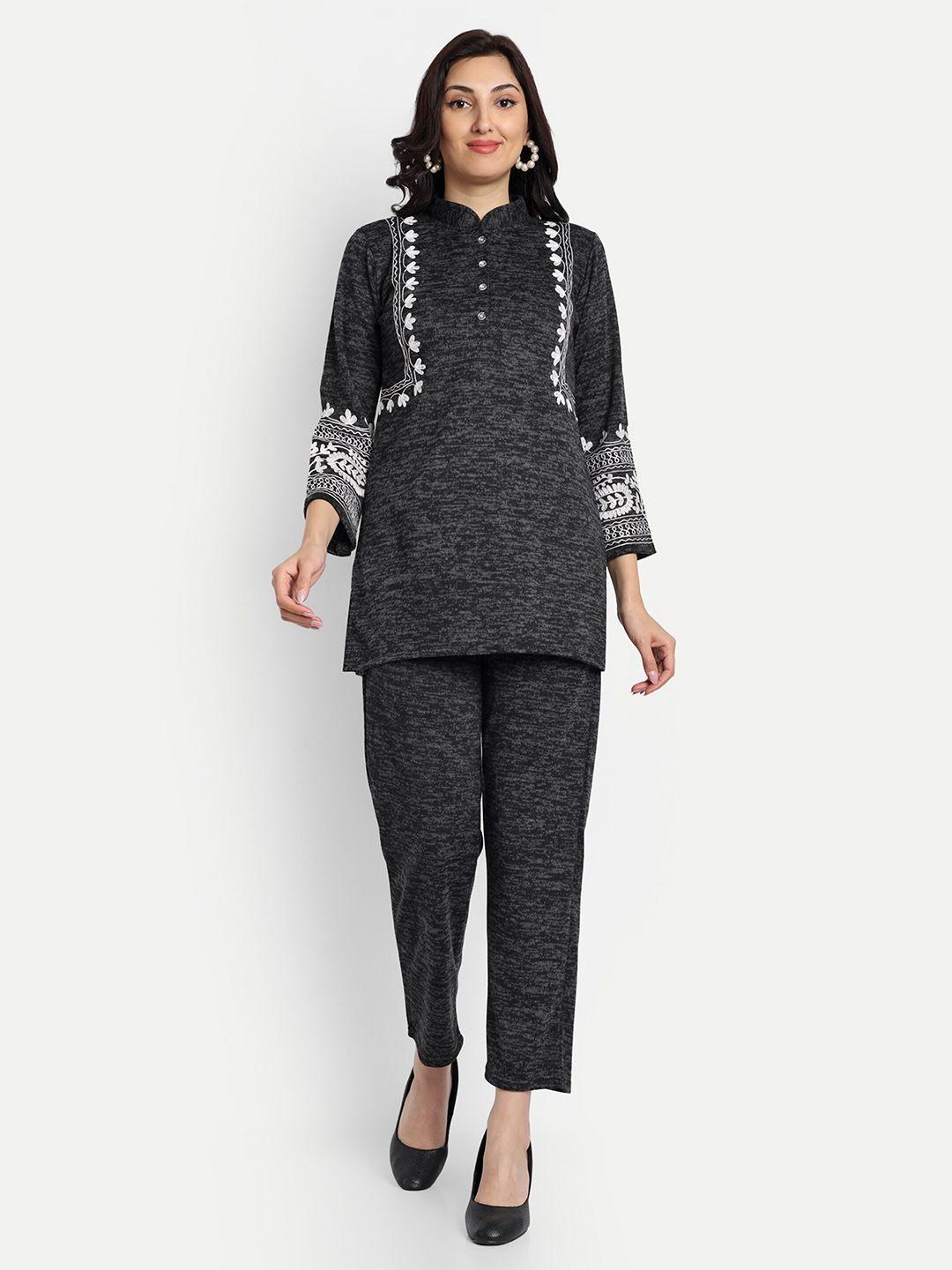fnocks embroidered top with trouser