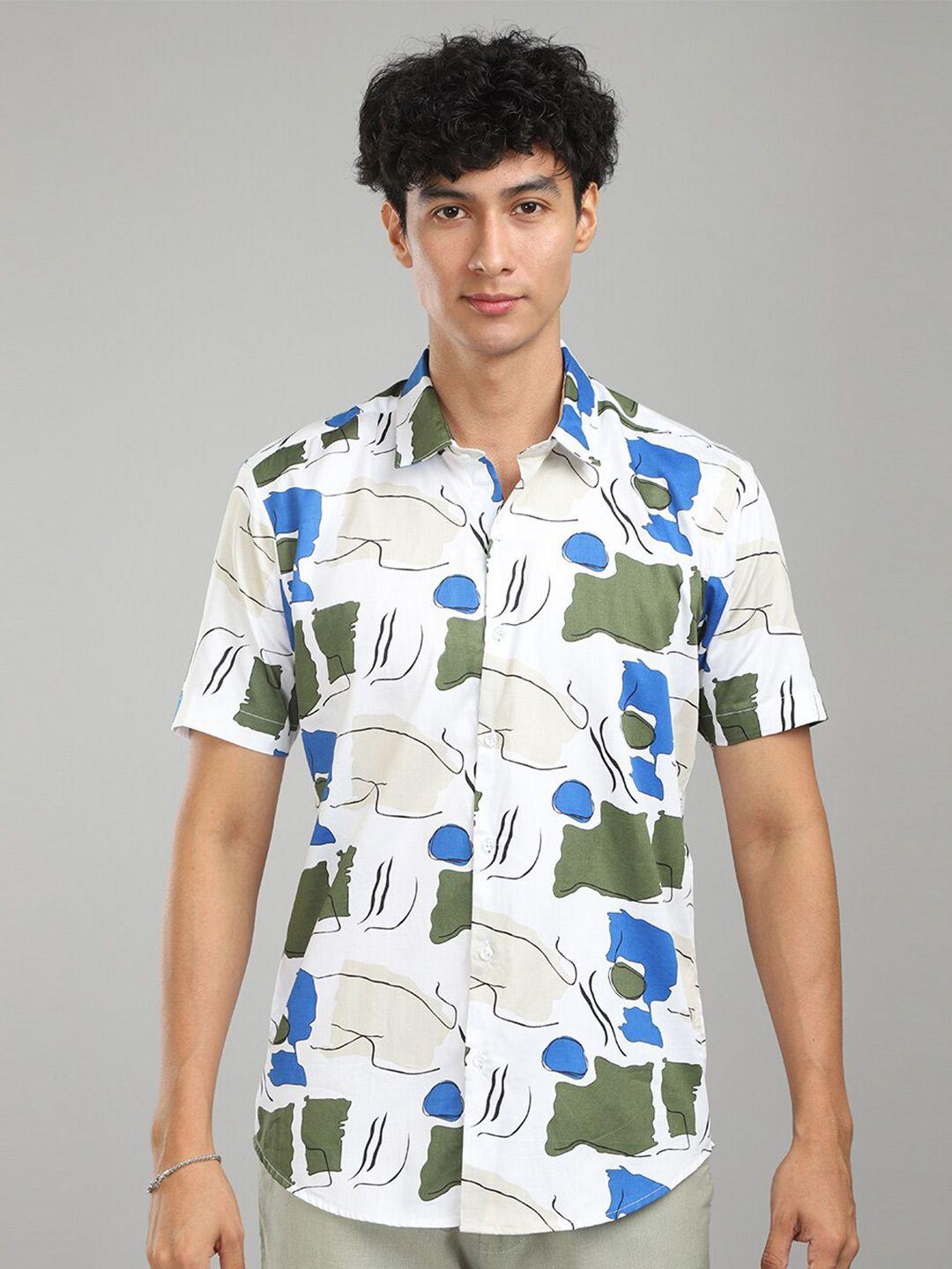 foga new conversational printed satin shirt