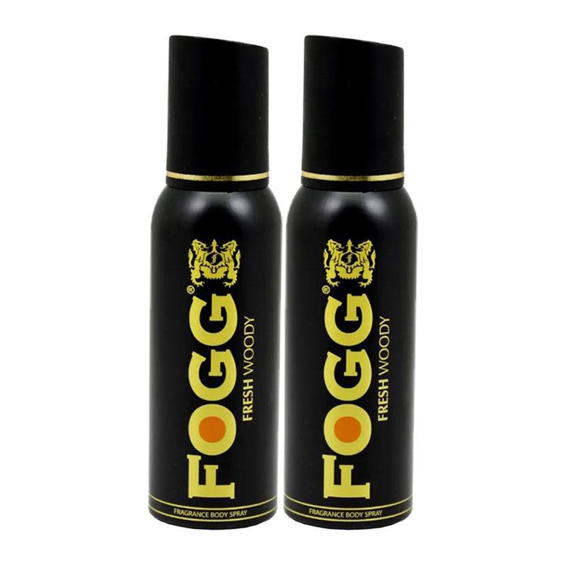 fogg black fresh woody fragrance body spray combo - pack of 2