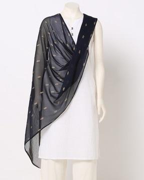 foil print dupatta