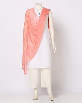 foil print dupatta